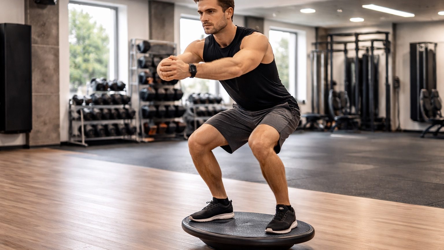 Тренировка баланса с оборудованием